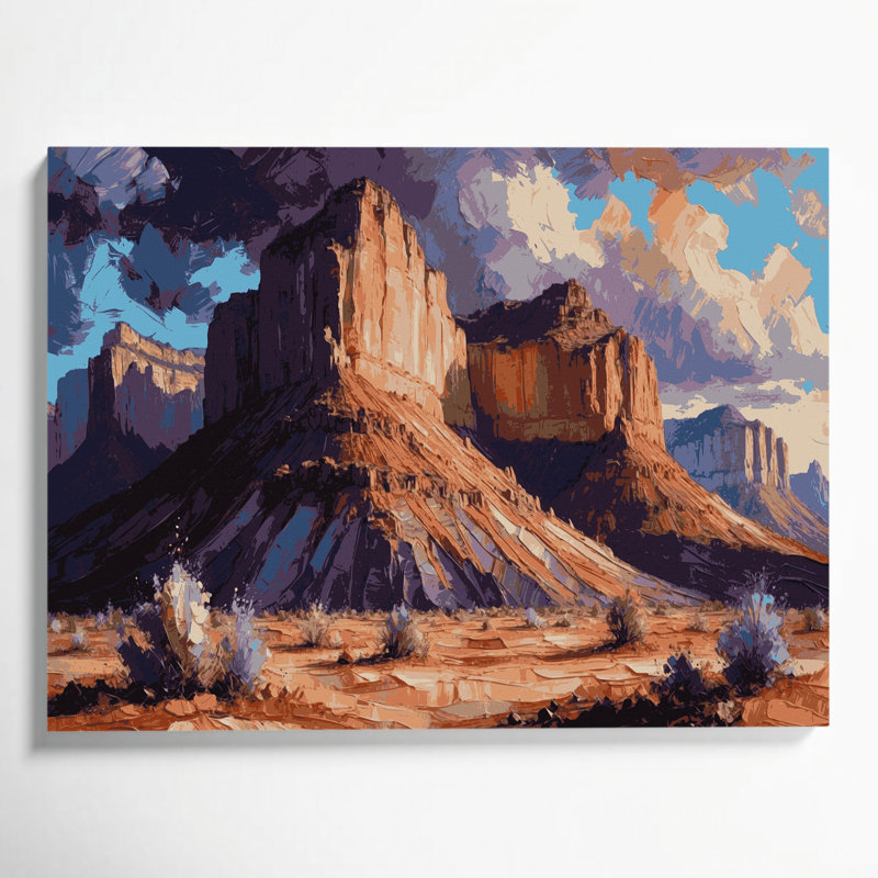 Art mural sur toile 115 "South Ridge", H 8 po x l 10 po