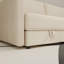 Canapé d'angle avec rangement, canapé compact moderne en tissu beige pour la maison