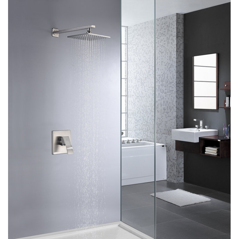 Viace with Rough in-Valve, Brushed Nickel