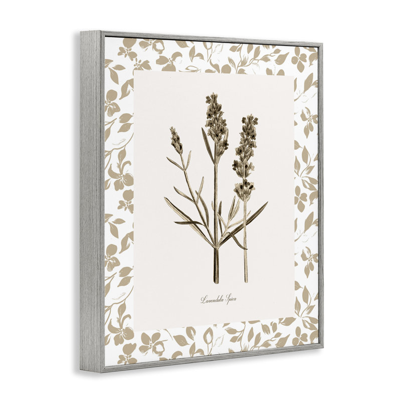 «Neutral Imperial Herb Study», estampe numérique, design par Kelly Donovan, Estampe numérique Farmhouse, H 30 po x l 24 po