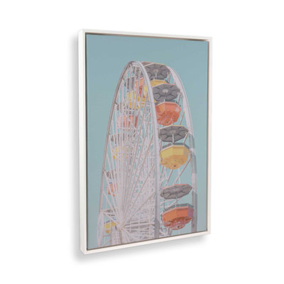 Pastel Carnival Ride On Canvas