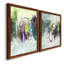 Déplacement sur I - ensemble de 2 peintures sur toile encadrées-609460405-609460410