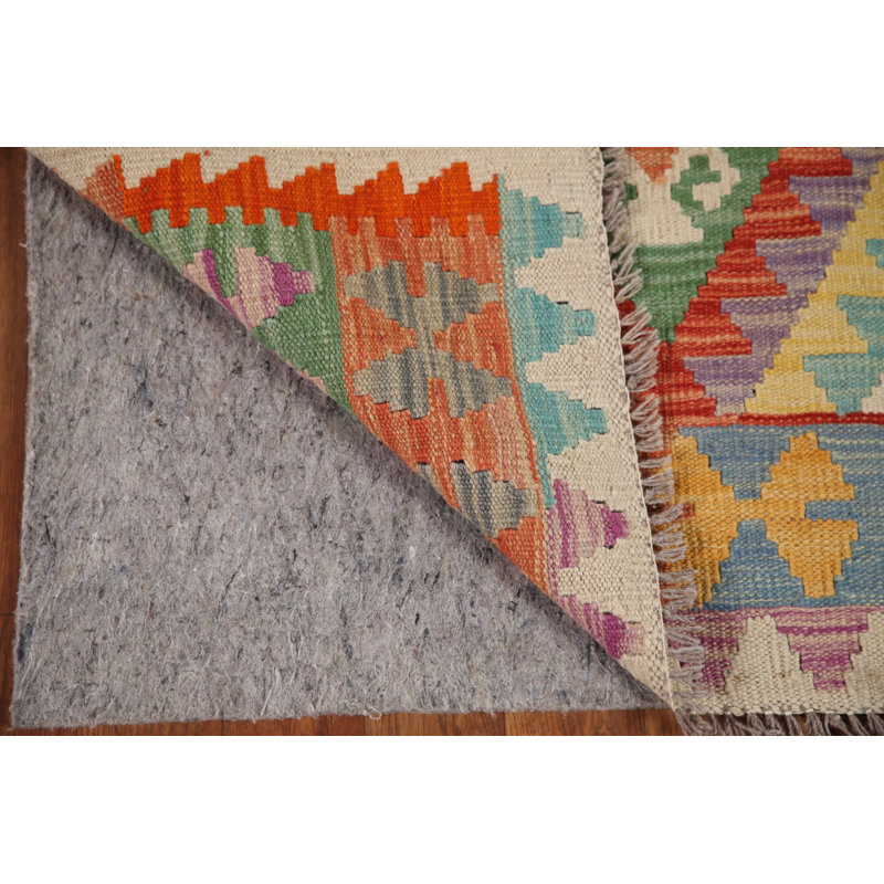 Reversible Wool Kilim Oriental Runner Rug 3x10
