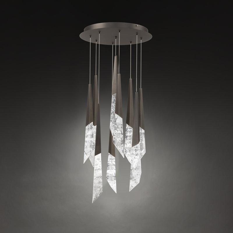 Solitude 9 - Light LED Pendant, Antique Nickel
