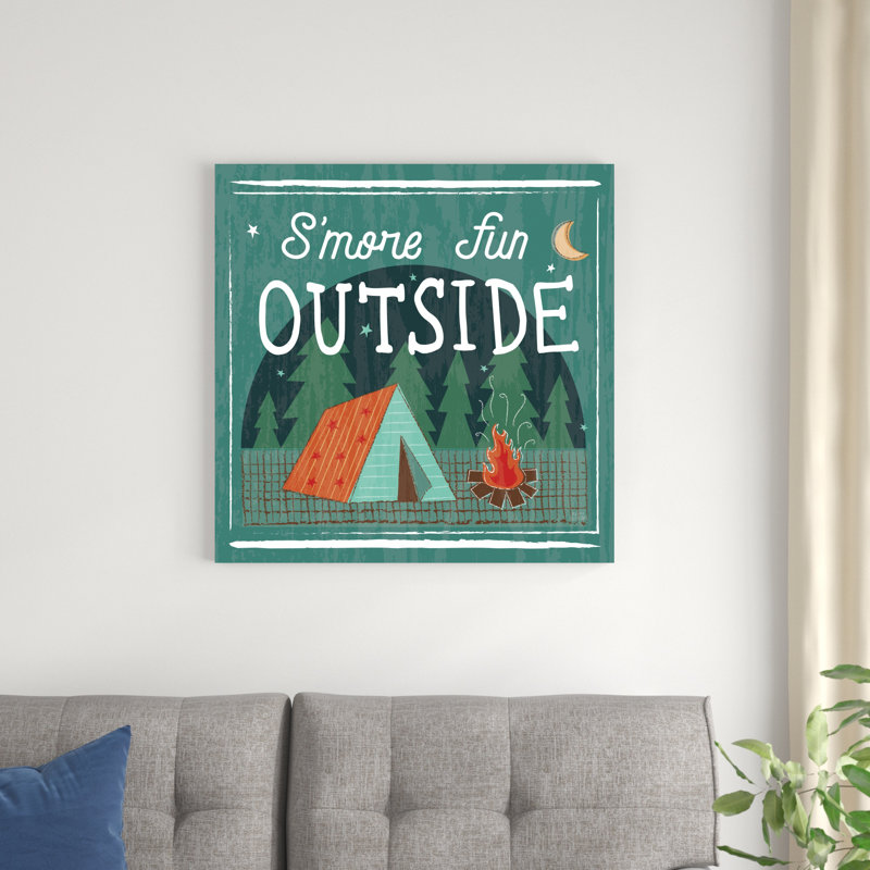 «Comfy Camping III» par Melissa Averinos - impression sur toile tendue, H 30 po x l 30 po