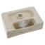 Lavabo de salle de bain mural rectangulaire en céramique avec trou de robinet L 14 po x l 10 po