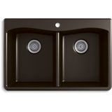 Kennon 33" L x 22" W Double Basin Dual Mount Kitchen Sink