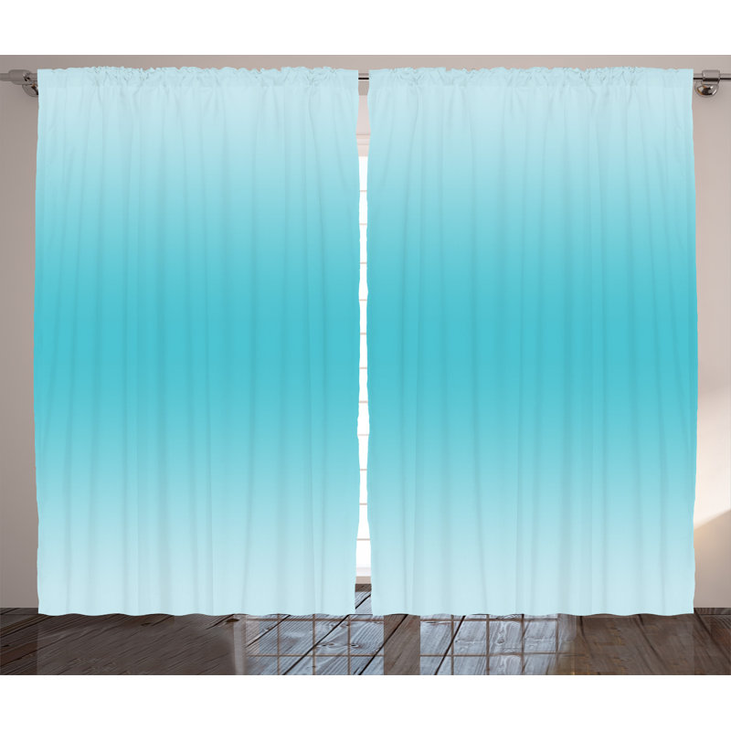 Hamza Semi Sheer Curtain Pair, 54" W x 96" L