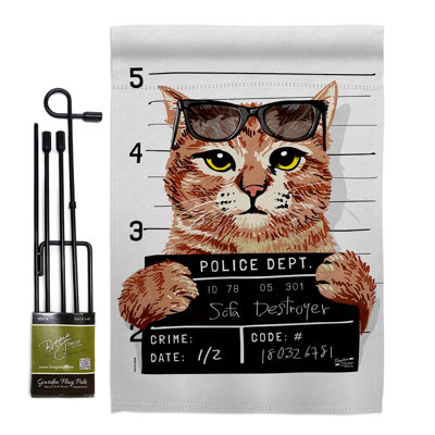Double Sided 222'' H x 156'' W Polyester Animal Flag Set