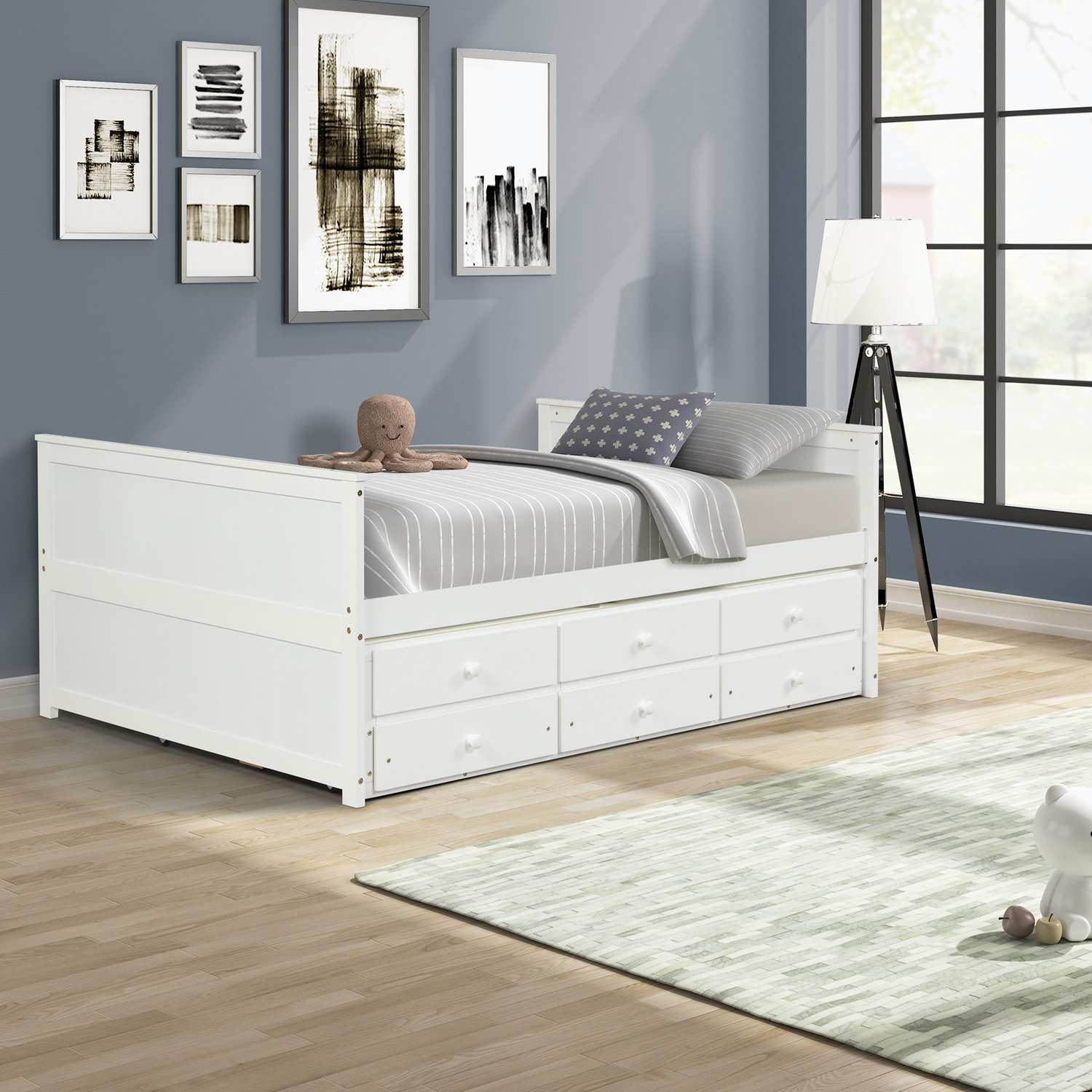 Home Decor Solid Wood Panel Storage Bed | Wayfair