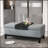 Versatile Rectangular Ottoman Bench With Removable Tray And Spacious Storage