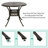 Baze Round Cast Aluminum Patio Dining Table-210650478-248005609