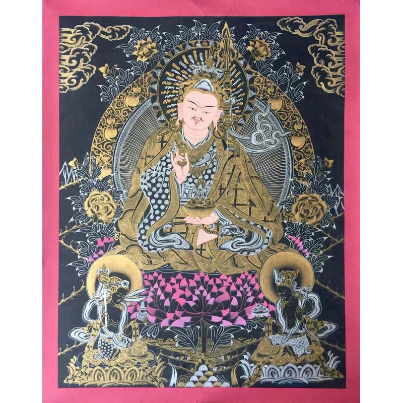 Gourou Rinpoché Thangka (Thangka sans brocart)