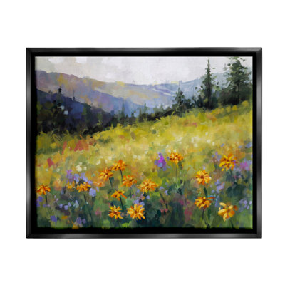 Bb-212-Floater Flower Meadow, reproduction d'art sur toile
