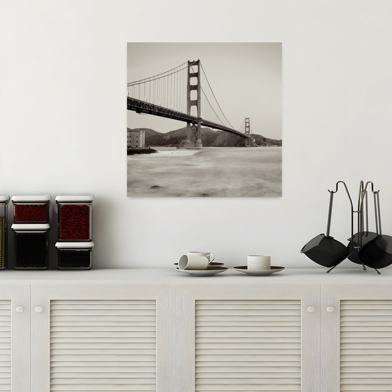 Golden Gate Bridge 34, art de l'architecture contemporaine, H 18 po x l 18 po