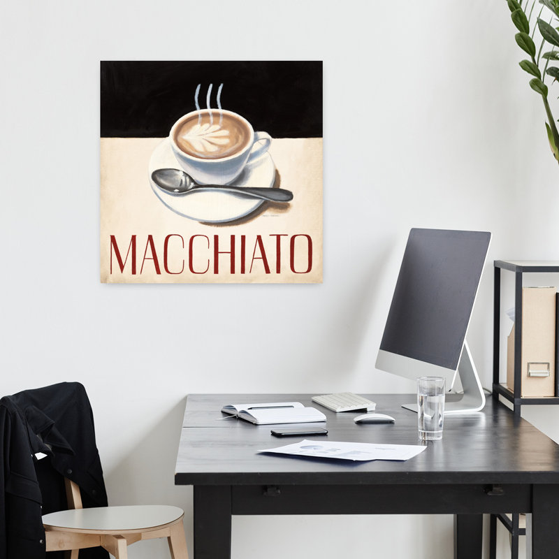 Café moderne VI, art contemporain abstrait, H 18 po x l 18 po