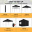 Pop Up Gazebo with Sides Waterproof Outdoor Canopy with Wheeled Carry bag Heavy Duty Instant Shelter for Garden Party BBQ-128881581-128881579