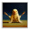 Yoga Chicks Firefly Pose, peinture de ferme