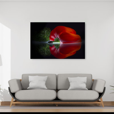 Red Pepper Vibrant Contemporary Wall Art Print