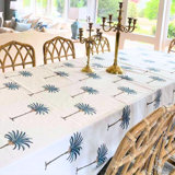Coastal Handmade Floral Tablecloth