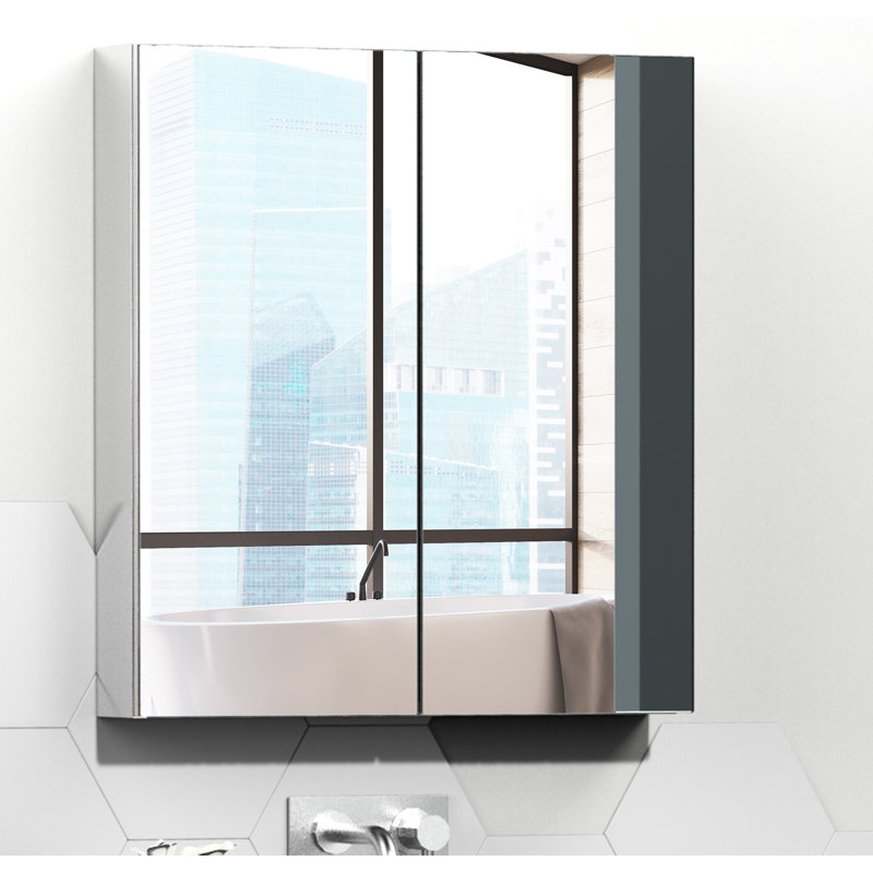 Gambel Metal Bathroom Storage, Silver