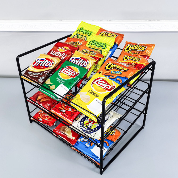 Rebrilliant Stackable Can Rack Organizer, Stackable Potato Chip Bag Storage  Dispenser for Kitchen Cabinet