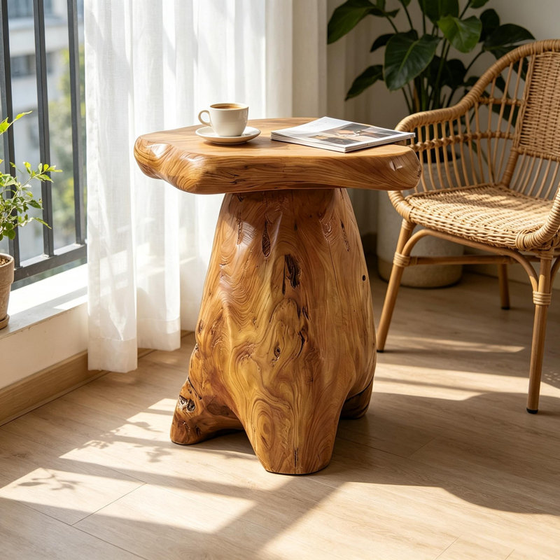 Petit tabouret en bois de cèdre