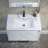 30" Wall Mounted & Floating Single Vanity with Ceramic Sink-854049719