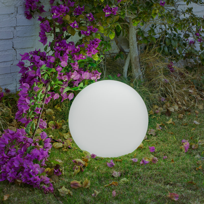 Plug-in Integrated LED Outdoor Globe Light, 20" H x 17" W x 17" D