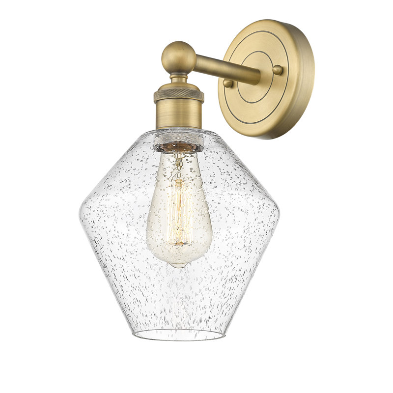 Amylea Steel Armed Sconce, Brushed Brass