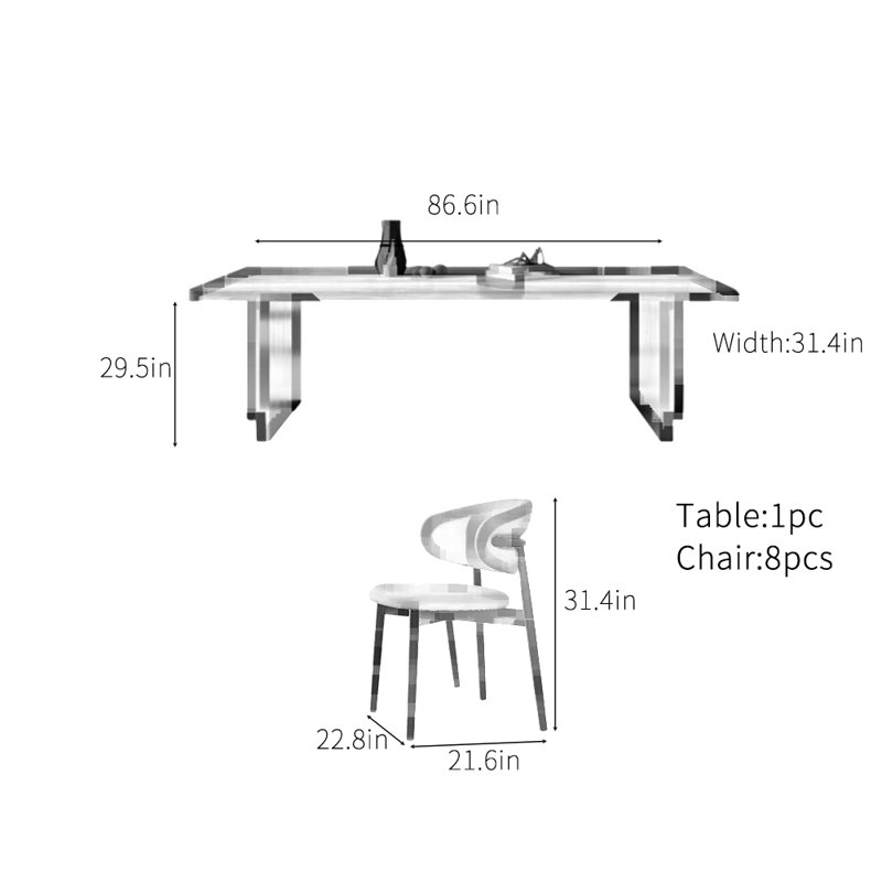 Genthner, 29.5"H x 86.6"L x 31.4"W