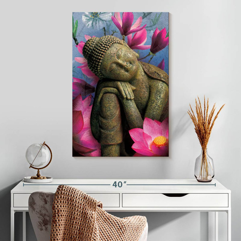 Adella Contemplating Buddha, 30" H x 20" W