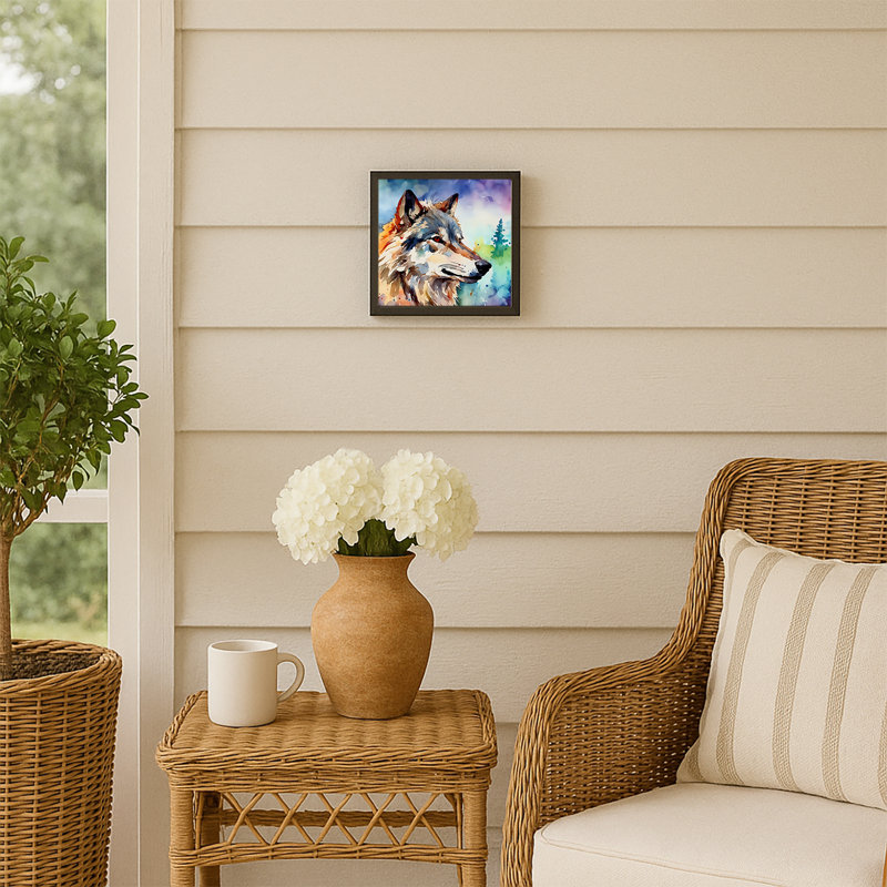 Wolves Wolf  Framed Metal Print