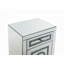 Table d'appoint en miroir et faux Dimaonds