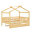 Lit en bois avec couchette-1829324156