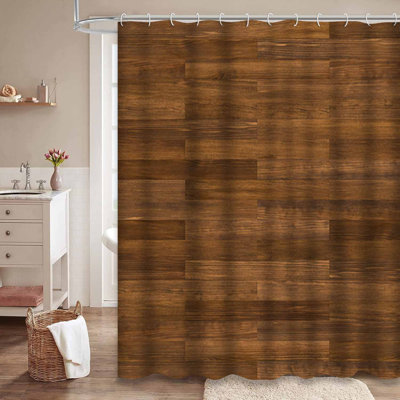 Seamless Brown Wood Floor Wall Dark Wooden Abstract Aged with 12 Hooks