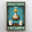 «Duck Your Bout Napkins My Lady 2», reproduction d'art rectangulaire sur toile tendue-1970500472