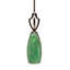 Mini-luminaire suspendu suspendu Zilo, fini granit foncé avec verre fusion turquoise de 5,5 po-32415581-32415578