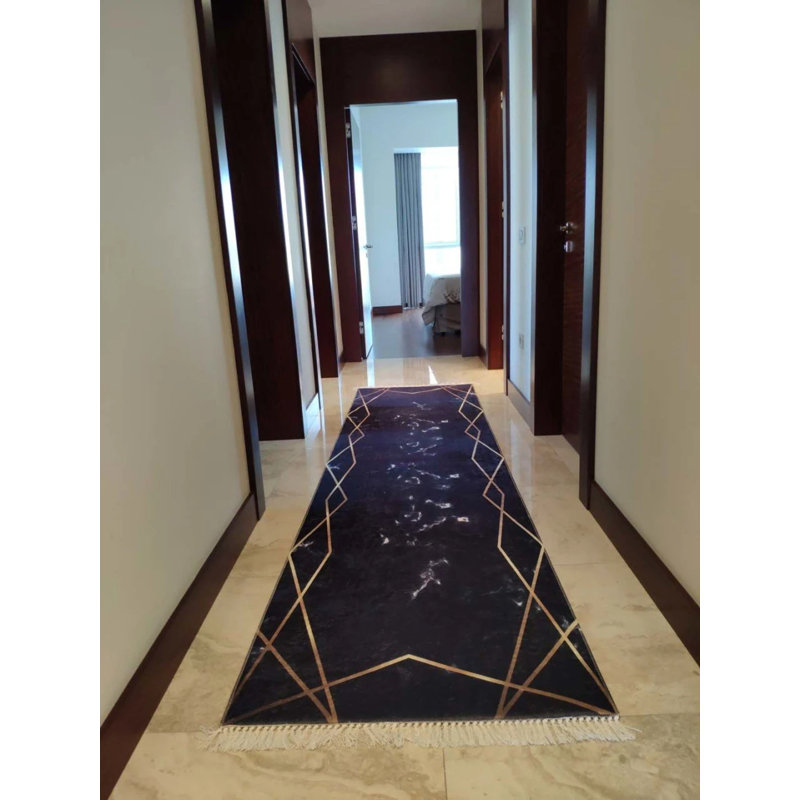 Tapis Masanao avec envers antidérapant, Tapis de couloir 3 pi 11 po x 16 pi 5 po