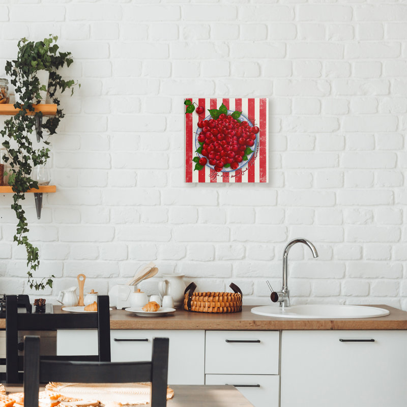 «Life Is Bowl Of Cherries», conception par Lori Mosley, H 17 po x l 17 po