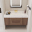 Ensemble de meuble-lavabo moderne en pierre frittée flottante noire avec lavabo 39,4 po Ivanbrook-1141378613