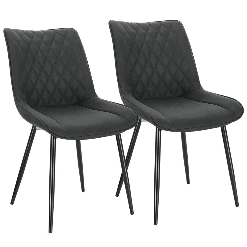 Braelynn Upholstered Dining Chair, Anthracite