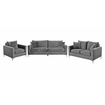 Mercer 3 Piece Standard Living Room Set