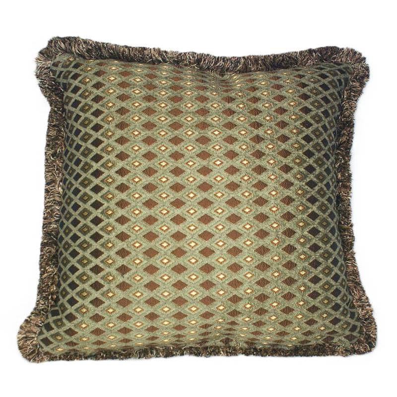 Fringed Chenille Reversible Throw Pillow, 26'' x 26''