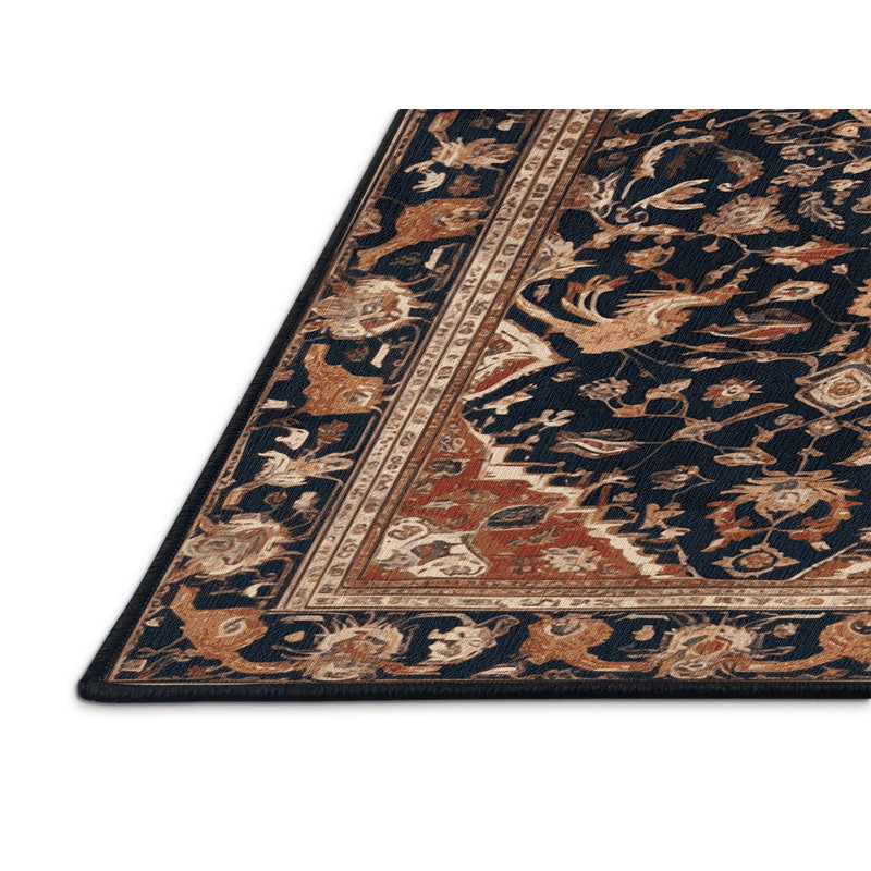 Tapis brun lavable à la machine, Rectangulaire 2 pi x 3 pi