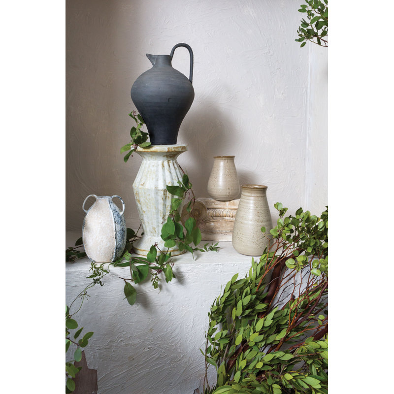Janaii 14'' Handmade Ceramic Table Vase