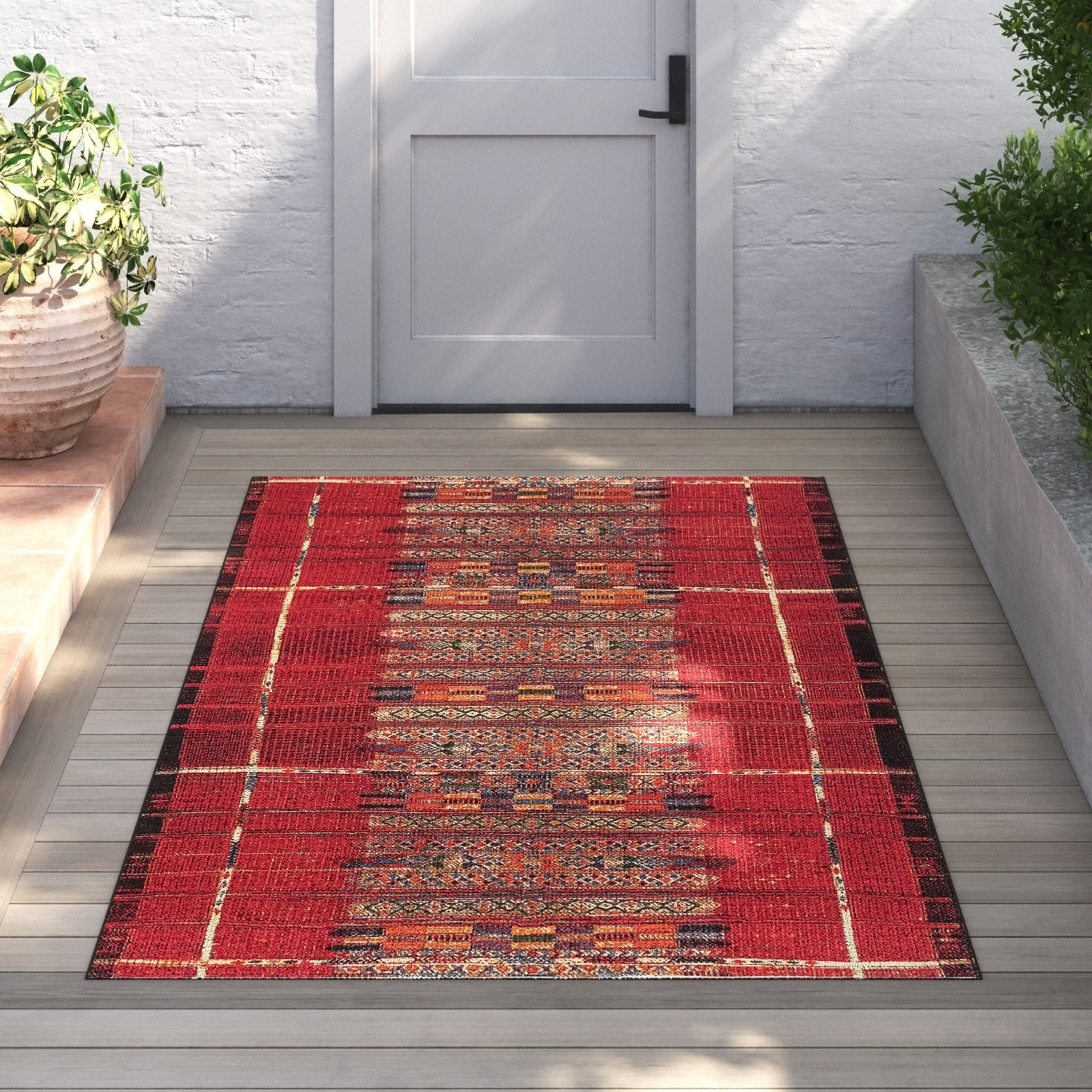 Sesena Indoor/Outdoor Rug, Rectangle 6'6" x 9'4"
