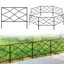 16" H x 9 ft W Decorative Metal Garden Fence Panels Black Animal Barrier for Flower Beds (5-Pack)