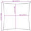 Pesotum 4m x 4m Square Shade Sail-1764891464