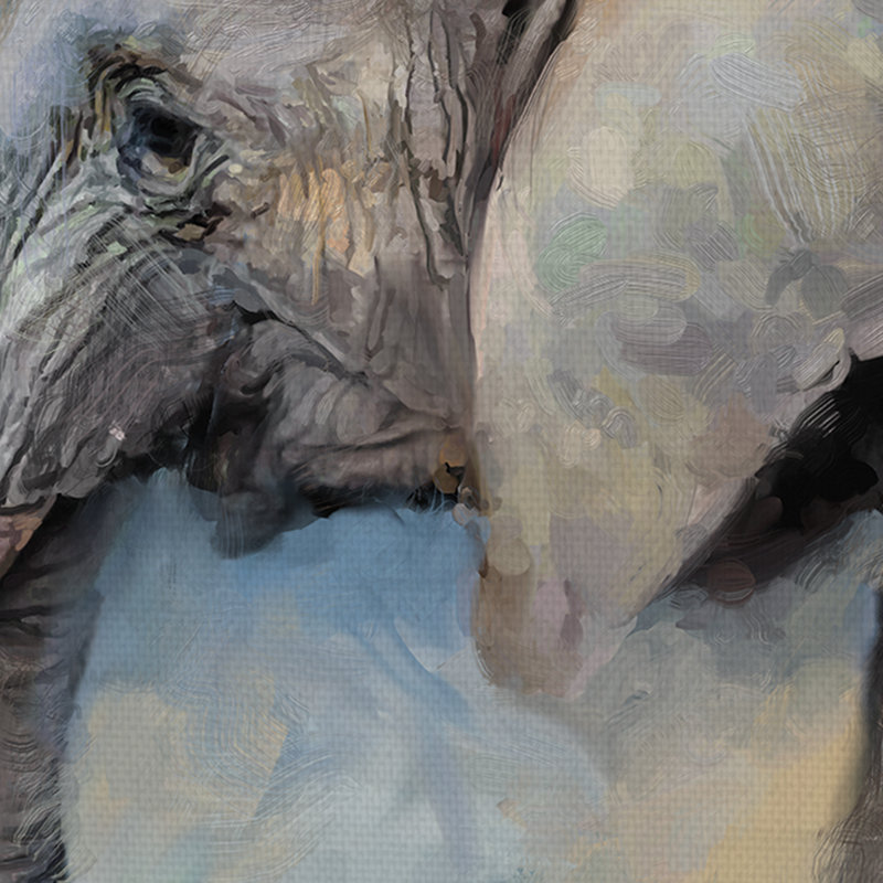 «Elephant Family» - impression sur toile tendue